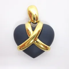 ウェッジウッド WEDGWOOD ジャスパー ペンダントトップ ハートモチーフ ネイビー ゴールドカラー ■GY99