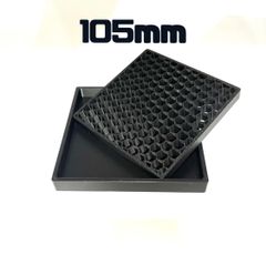 受け皿　1個　黒 【シンプル】【105mm】/ 3Dプリンター受け皿 正方形