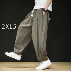 [2XL5] メンズ ファッション 服 男性用 オシャレ シンプル 大人 かっこいい 大きいサイズ ストリート 紳士服 冷感 パンツ 夏 薄手 ワイド レッグ カジュアル 