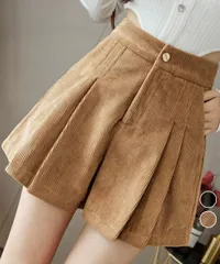 コーデュロイショートパンツ ハイウエスト_3