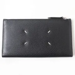 極美品☆正規品 Maison Margiela 11 メゾンマルジェラ S56UI0142 レザー 2つ折り 長財布／ロングウォレット ブラック イタリア製 箱付のサムネイル