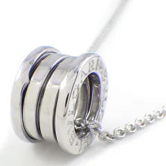 ブルガリ BVLGARI ネックレス B-zero1 ビーゼロワン スパイラル ロゴ K18WG 【中古】