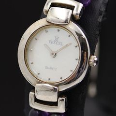 電池交換済】箱付き VexceL チャーム ブレスレットウォッチ 腕時計