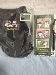 郵便局限定 スヌーピー ショルダーポシェット 黒 一筆箋 ２点セット マスコットホルダー マルチケースもあります