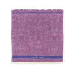 【在庫処分】JILLSTUART クラシックライン ジルスチュアート タオルハンカチ パープル フルフィーコットン 58-1550070 約25×25cm