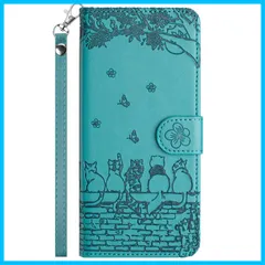 【迅速】LS S ss8 ケース 手帳型 可愛い 猫柄 S クオス Ss 8 S-54 携帯カバー 蝶の花柄 スマホケース おしゃれ カード入れ 財布型 Ss 8 SG11 カバー 動物柄 カード収納 スタンド機能 軽量 便利 内蔵マグネット式 ターコイズ 純
