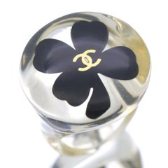 シャネル CHANEL 13号 クローバー リング 指輪 クリア 透明 レジン レディース【中古】