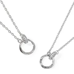 レディース メンズ 2個セット ネックレス ジュエリー ステンレス プレゼント BR-J066 カップル ペアネックレス [felicitations]