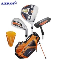 ジュニア用 アズロフ AZ-JR7 クラブセット 3本組(1W,7I,PT) キャディバッグ付き