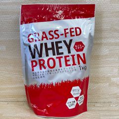 【新品未開封品】GRASS-FED WHEY PROTEIN 丸ごとイチゴ味 1kg グラスフェッドホエイプロテイン  NO.Y4086