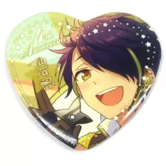 【中古】バッジ・ピンズ(キャラクター) 仙石忍 ハート型ビッグ缶バッジ～4th Anniversary～vol.3 「あんさんぶるスターズ!」