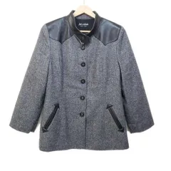 ジュンアシダ JUN ASHIDA レディース ジャケット jun ashida ジュンアシダ ノーカラージャケット 5分袖 レディース