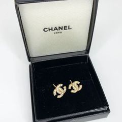 シャネル　CHANEL　ヴィンテージ イヤリング ゴールドカラー COCOマーク