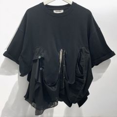 Tシャツ ドッキング レディース ブラック 黒 リメイク remake 久喜倉庫店 HK0009