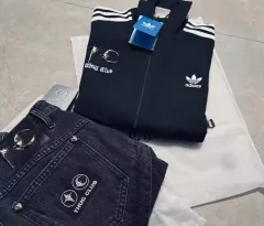 Thug Club × adidas トラック パンツ 迷彩　黒 白　3XL org.jpg