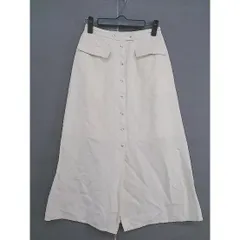 ◇ MOUSSY マウジー フロントボタン ロング ナロー スカート サイズ 1 アイボリー系 レディース  【1206060001127】