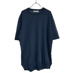 nonnative ノンネイティブ DWELLER S/S SWEATER C/P YARN 半袖ニットセーター NN-K4406 ネイビー 4のサムネイル