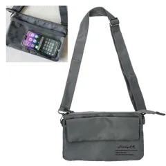 【新品・未使用】 スマホショルダー レディース ユニセックス 財布 撥水 スマホポーチ サコッシュ ネックポーチ ミニ ショルダーバッグ おしゃれ 軽量 カジュアル 野外 クリア 軽量 旅行 キャンプ アウトドア 鞄 バッグ グレー 灰色 KB223-CPMR
