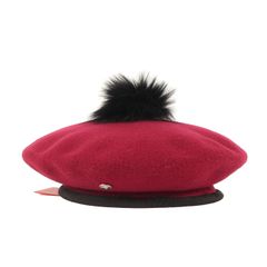 【新品】HELEN KAMINSKI ヘレンカミンスキー ベレー帽 ボルドー サイズ:ONE SIZE | フォックスファー付き ウール ベレー帽 (Mamara) | ブランド 帽子【メンズ】のサムネイル