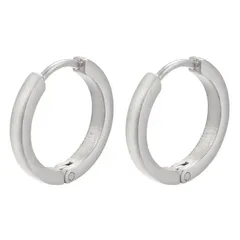 1個　18G カラー(シルバー　ゴールド　ブラック) 　フープピアス　ラウンド　丸型　簡単装着　キャッチ不要　ワンタッチ　ロックピアス　スタイリッシュピアス　ボディピアス　18ゲージ(1.0mm)