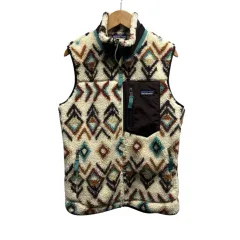 パタゴニア Patagonia レトロX フリースベスト 総柄 ネイティブ柄 23083FA16 XSサイズ アイボリー