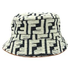 フェンディ FENDI ハット バケットハット FXQ958ARGGF0QA2M ブルー/ホワイト コットン バケットハット レディース 新品