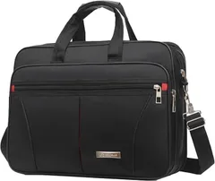 ノーブランド品 ビジネス バッグ ブリーフケース 2way 黒 ブラック 通勤 出張 大容量 就活 メンズ 男性(ブラック)