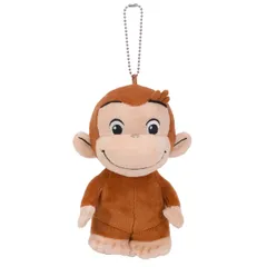 ぬいぐるみ キーホルダー ジョージ おさるのジョージ 大きめ （ マスコット ボールチェーン キャラクター グッズ プレゼント ギフト かわいい 縫いぐるみ 人形 ぬい撮り 癒しグッズ インテリア雑貨 ）