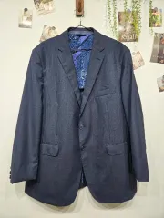 希少デザイン✨ ETRO セットアップスーツ　総柄　動物　ストライプ　シルク 2025年最新】Etro メンズ ビジネススーツの人気アイテム - メルカリ