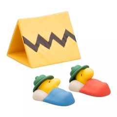 [Used] Trading Figures: Olivier, Fred & Tent "PEANUTS Enjoy! CAMP"