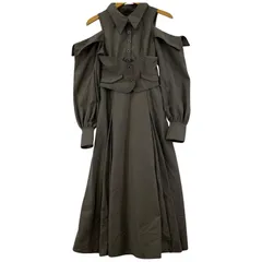 dazzlin ダズリン オープンショルダー コルセットワンピース sizeS/グレー