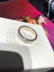 Maison Margiela メゾン マルジェラ Engraved silver logo  ロゴ刻印　シルバーリング Ag925 指輪 S50UQ0023　16〜17号　FK