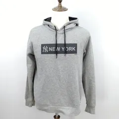 MLB Major League Baseball　L サイズ　パーカー　フーディー　グレー　NEW YORK YANKEES　ニューヨーク ヤンキース　メジャーリーグベースボール