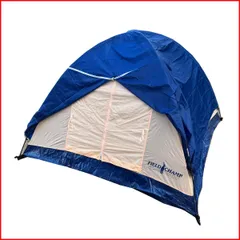 中古●FIELD CHAMP/フィールドチャンプ ドームテント●ブルー 2～3人用 アウトドア キャンプ やや汚れあり 札幌のサムネイル