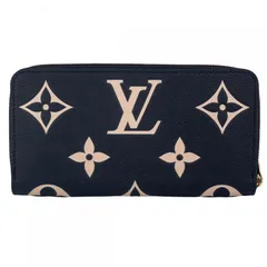 【中古】 LOUIS VUITTON ルイ・ヴィトン ジッピーウォレット  M80481 モノグラム・アンプラント バイカラー 長財布 ロングウォレット ブラック ウィメンズ 男女兼用 25007300 KJ