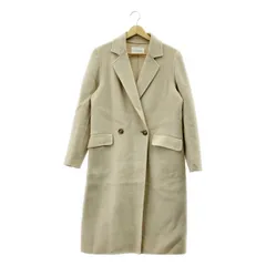 UNITED ARROWS / ユナイテッドアローズ | ウール ダブル リバーコート | 36 | アイボリー | レディース