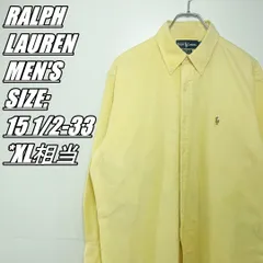 【US古着】RALPH LAUREN　YARMOUTH　オックスフォードシャツ　長袖シャツ　メンズ　サイズ表記15 1/2-33　XL相当