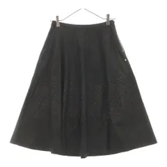 DIESEL (ディーゼル) レオパード柄切替 フェイクレザースカート レディース ブラック TR00083