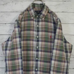 Polo Ralph Lauren ポロラルフローレン 長袖シャツ ブルーシャンブレー ダブルフェイス タータンチェック 長袖 ボタンダウンシャツ チェックシャツ BDシャツ メンズ M グリーン オフホワイト ネイビー レッド イエロー 20202608