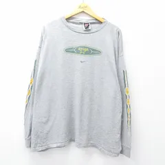 XL/古着 ナイキ NIKE 長袖 ビンテージ Tシャツ メンズ 00s NHL ダラススターズ 大きいサイズ コットン クルーネック グレー 霜降り アイス