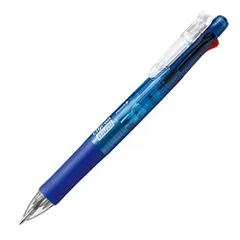 【軸色】青 ゼブラ 多機能ペン 4色+シャープ クリップオンマルチ 青 10本 B-B4SA1-BL