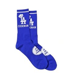 【新品・未使用】Cookman SOCKS (Chef Hat LA) BLUE クックマン ソックス ブルー フリーサイズ