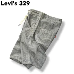 【美風合】 リーバイス Levi's 329 シャンブレー デニム イージー ショーツ ショート パンツ W32 インディゴ メンズ