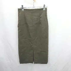 ◇ Θ BEAUTY&YOUTH ビューティ&ユース 無地 膝下丈 タイト スカート サイズS ブラウン系 レディース E  【1507030008154】