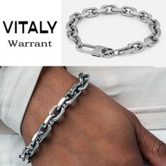 ブレスレット vitaly バイタリー メンズ シンプル チェーン 男女兼用 ペア おしゃれ かっこいい ストリート スケーター モード ファッション ロック パンク モード系 シルバー アクセサリー ZEDD ブランド プレゼント ギフト 夏