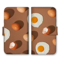 iPhone 17 ProMAX ケース 手帳型 アイフォン17プロマックス スマホケース 携帯ケース たまご タマゴ 卵 玉子焼き 目玉焼き 面白い かわいい カラフル ポップ 写真 スマホカバー カラー05
