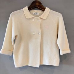 baby Dior ベイビー ディオール ウールセーター ニット アクリル混 sweater ダブル アイボリー オフホワイト ベビー キッズ 95cm