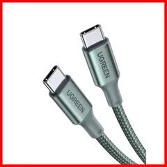 【特価商品】CケーブルPD対応100W/5A 超急速充電USB C to Type USB C 断線防止 USB iPhone 16、MacBook Pro、Matebook、iPad、Xperia、Galaxy等Type-c機種対応 UGREEN (1m グのサムネイル