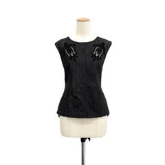 M*M様 【月末セール】【未着用】Mame Kuroguchi コード刺繍べスト mame - mame kurogouchi コード刺繍 ベスト 黒 ブラック マメ