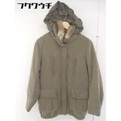 ■ ◎ Khaju カージュ ライナー付 ラビットファー 中綿 ジャケット コート カーキ レディース  【中古】 【1110140011374】のサムネイル